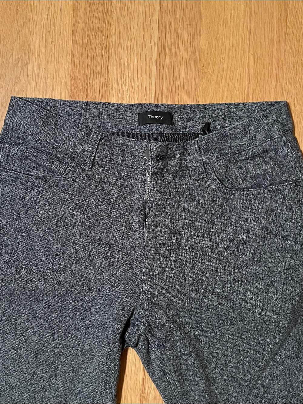 Theory Slim Straight Men's Jeans in Charcoal Gray